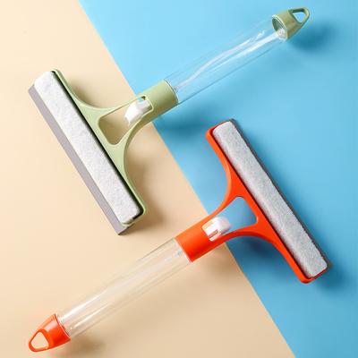 Большой многофункциональный очиститель стеклаТри в одном Очистка стекла Двусторонний Встроенный распылитель Губка-скребок