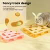 Interactive Puzzle Toy for Cats Puzzle Box with Jingle Balls Spring Feather Wand Cat Enrichment Toy for Indoor Cats Mental Stimulation And