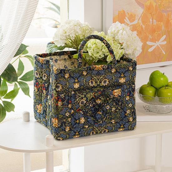 Корзина для хранения с ручками. Многофункциональная складная корзина для хранения из утолщенной ткани большой вместимости.