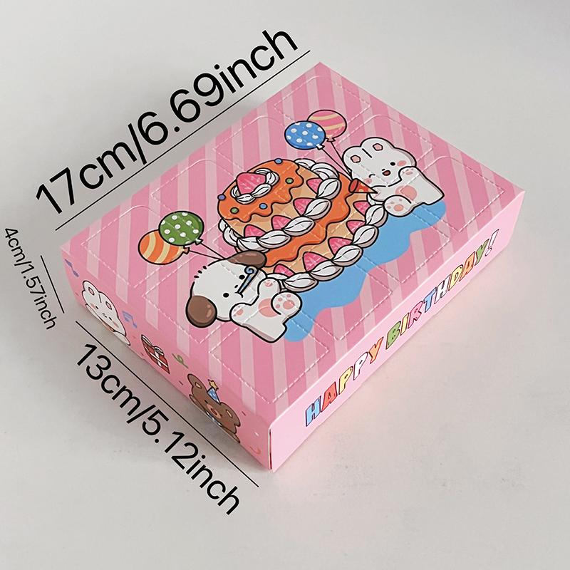 1 шт. Рождественские подарочные упаковочные коробки, рождественский сюрприз, глухая коробка, 12 ячеек, детский обратный отсчет, адвент-календарь, коробка, проткнутая пальцем