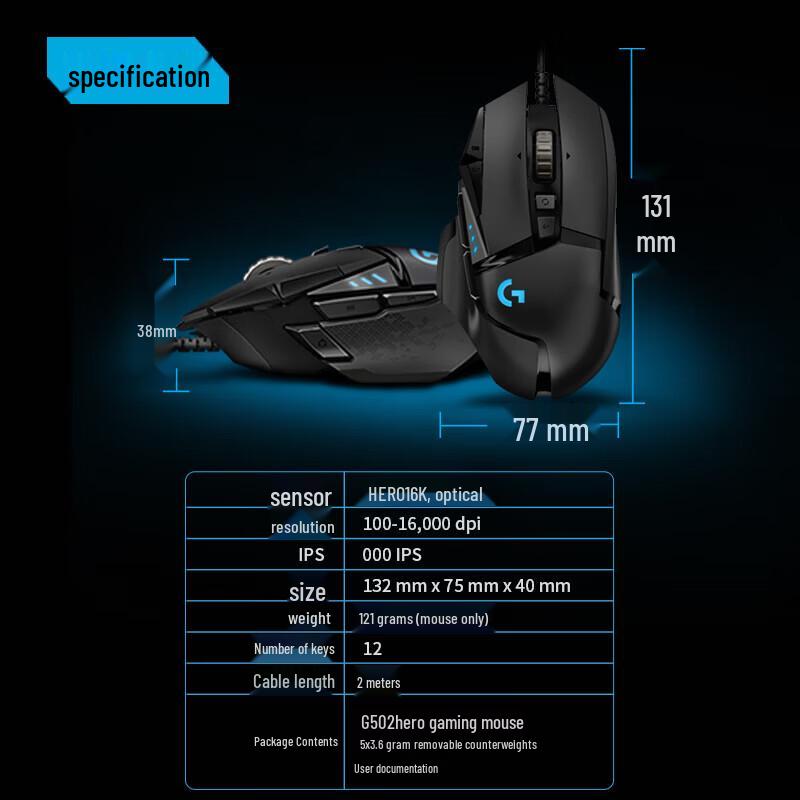 Logitech Комплект: Механическая игровая клавиатура G512 и мышь G502 HERO