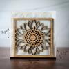 Sunflower Napkin Holder, Wooden Table Display Stand, Kitchen Dining Table Decor, Wood Craft Desktop Ornament for Home Gift
