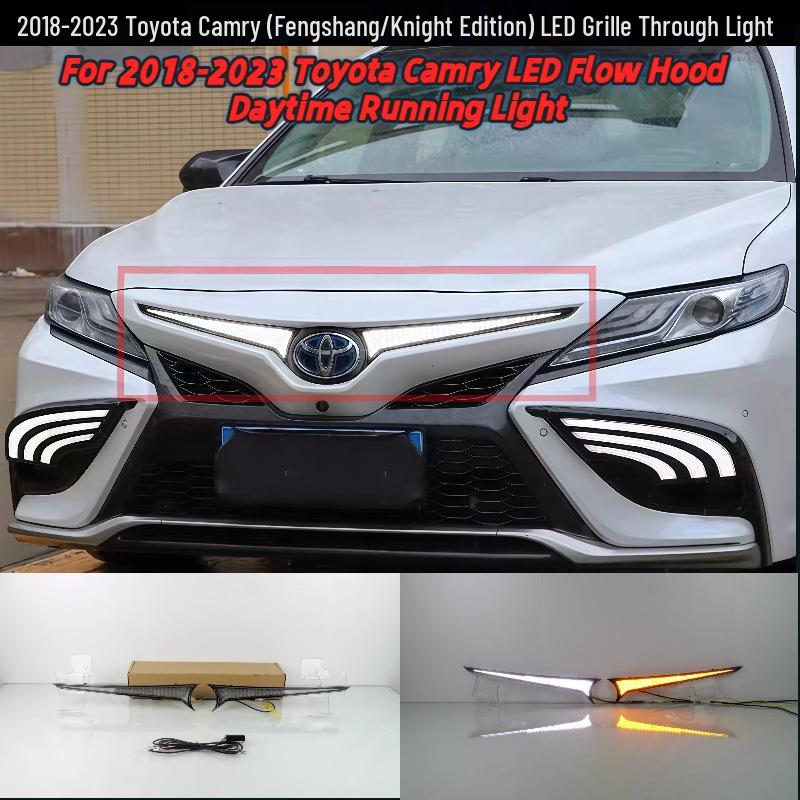 Светодиодные решетчатые огни для капота Toyota Camry 2018-2023