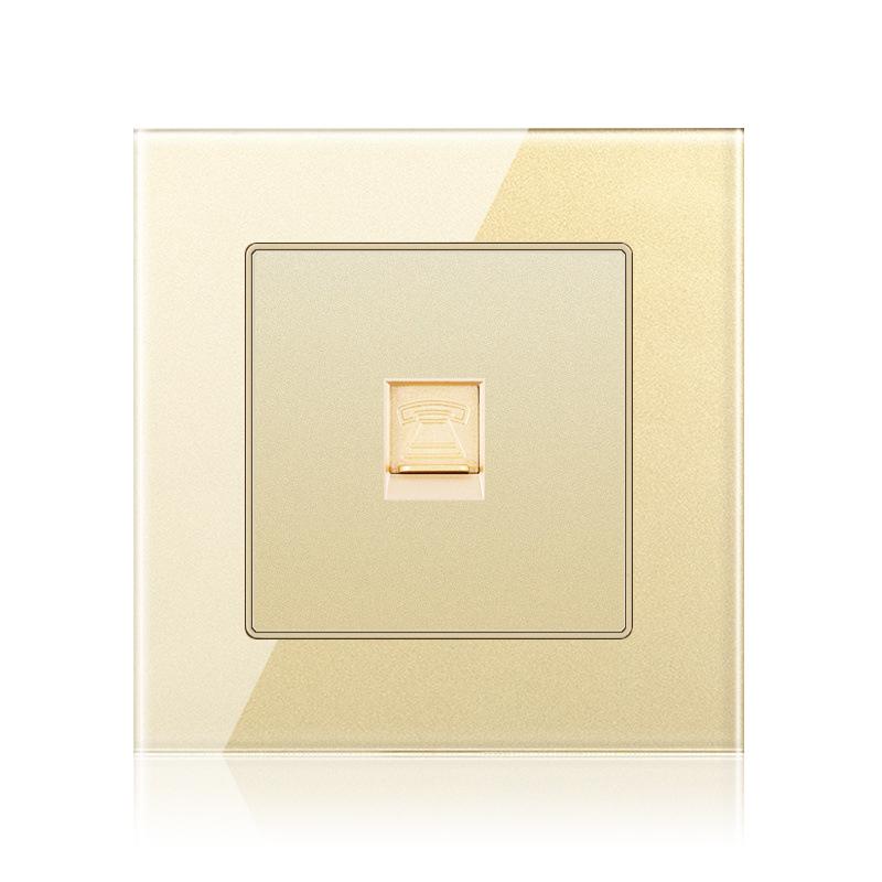 Cat6 Rj45 настенная розетка сетевая розетка с телевизором настенная двойная розетка для передачи данных телефонная панель из закаленного стекла настенная компьютерная сетевая розетка