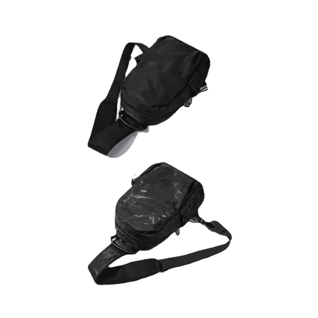 Men Minimalist Chest Bag Waterproof Oxford Shoulder Sling Bag Casual Sport Crossbody Bag
