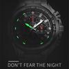 Top Brand Luxury Sport Watch For Men Quartz Chronograph Date Luminous Full Steel Wrist Watch