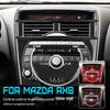 For Mazda RX-8 2004-2011 Real Carbon Fiber Center Control Panel Stickers Anti-Scratch Interior Upgrade Modification Accessories