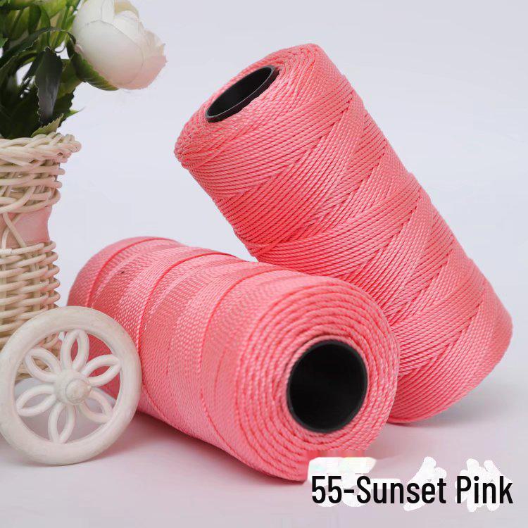 Ice Hemp Yarn: 3-Strand Hand-Woven Crochet DIY Kit