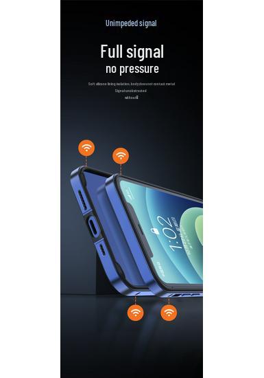 Ультратонкий металлический противоударный чехол для Apple 17 Pro Max и 15 - Алюминиевый сплав