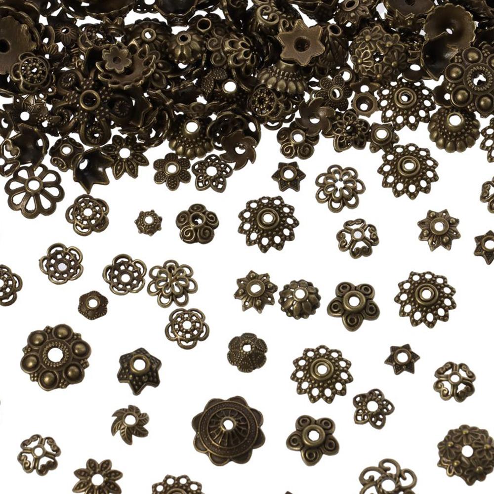 Flower Bead Caps for Jewelry Making Alloy Gold Bead Caps DIY Craft Ornament Caps  Necklace