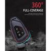 for VW Atlas Key Fob Cover Premium Leather Car Remote Case Holder Keychain Compatible for Volkswagen ID4 MK8 Golf GTI 2025 2024 -Black