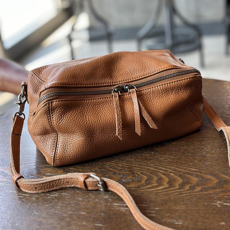 Легкая женская сумка через плечо из натуральной кожи для отдыха, универсальная сумка из мягкой воловьей кожи в стиле ретро