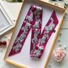 2024 Silk Twilly Scarf: Stylish Ribbon for Bag Handles & Hair