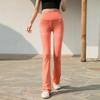 New Arrival High Elasticity Fashion High-Waisted Bootcut Pants Yoga Pants Pants for Square Dance Body Exercise Workout Pants Thin Velvet