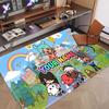 Custom Name Text Crystal Velvet Rug,Toca Boca Soft Plush Decorative Non Slip Floor Carpet