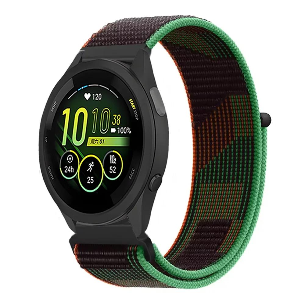 Плетеный нейлоновый ремешок-петля 20 мм 22 мм для Garmin Forerunner 165 55 965 265 255 955 Venu 3 Браслет Garmin Active/Vivoactive 5