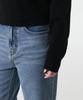 MUSINSA STANDARD WOMAN Женский вязаный свитер в рубчик из шерсти ягненка с молнией на половину [Черный]