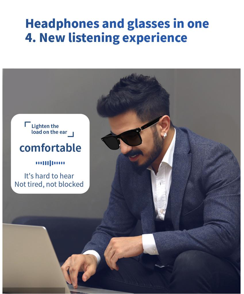 E13 водонепроницаемые умные очки для мужчин и женщин, женские беспроводные умные очки с синим зубом и костной проводимостью, стеклянная камера, HD музыкальная аудиогарнитура, очки