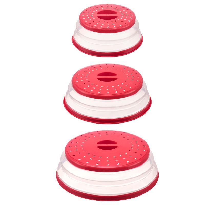 Microwave Splatter Guard & Silicone Folding Cover - Multi-Size, Fresh-Keeping & Heat-Resistant