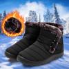 Large Size Women's Shoes Cotton Shoes 36-43 Snow Boots Women's Velvet Warm Cotton Shoes Waterproof Snow Boots