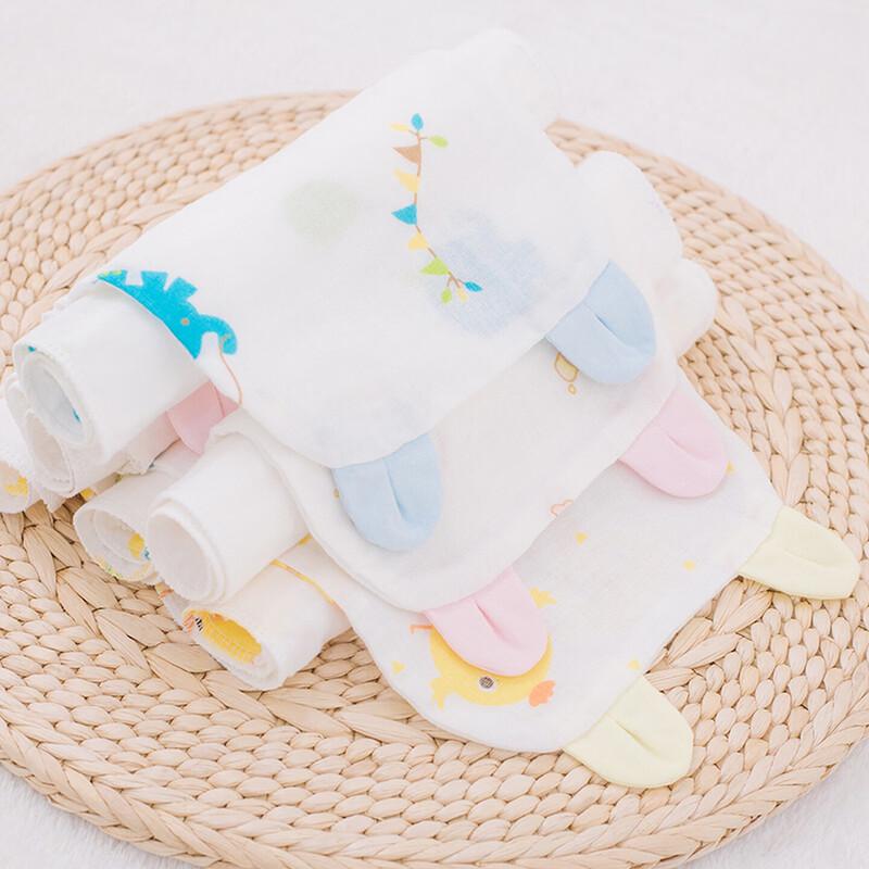 Xiqinbao Детское 4-слойное муслиновое полотенце для потливости спины, 3 шт.