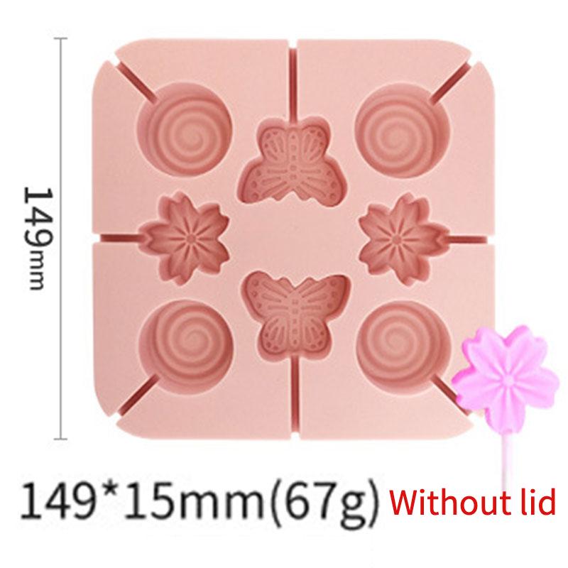 Cat Lollipop Cheese Stick Silicone Mold Butterfly Rabbit Candy Jelly Ice Baking Mold Animal Bear Chocolate Cake Making Set Gift