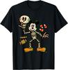 Disney Костюм скелета Микки Мауса Trick & Treat Модная повседневная футболка для Хэллоуина S-4XL Четыре сезона