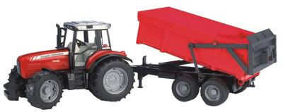 Трактор Bruder MF 7480 Красный прицеп BR02045 &