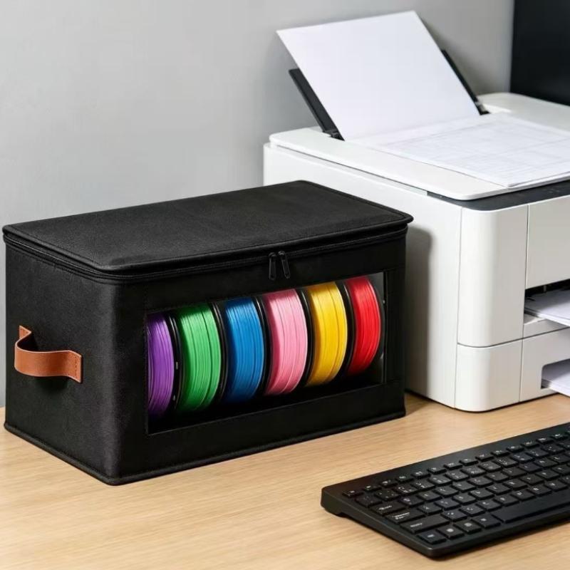 Fully Sealed 3D Printing Consumables Storage Box, Double Zipper Wire Filament Holder, Special Storage Case