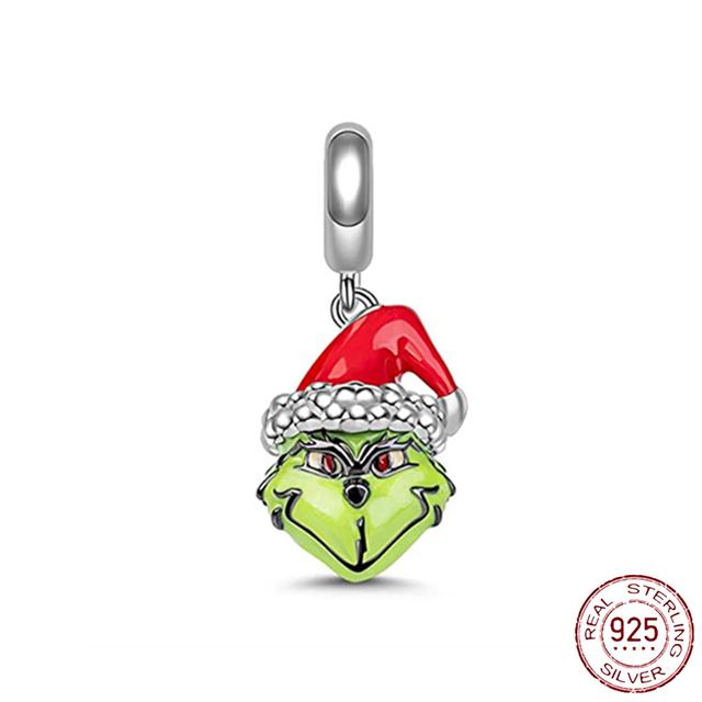 925 Sterling Silver Green Series Flower Tree Apple Pendant Diy Fine Beads Fit Original Fashion Charms Bracelet Women Jewelry