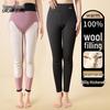 XueZhongFei Women's High-Waist Thermal Leggings with Wool Filling