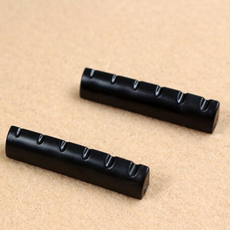 4Pcs 43Mm Flat Bottom Pre Slotted 6 String Acoustic Guitar Bone Nut
