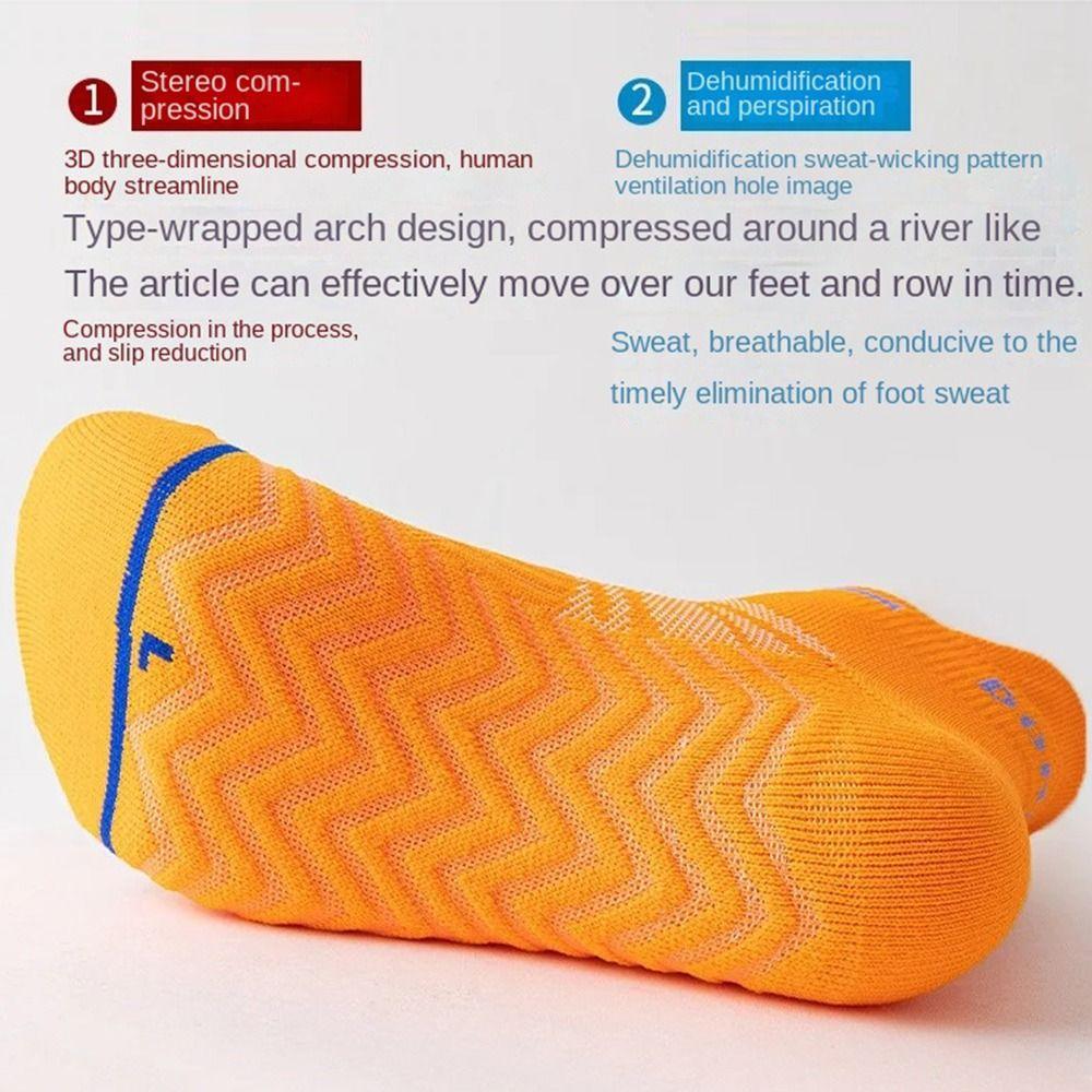 Multiple Colors Running Socks Breathable Thick Towel Bottom Socks Quick-drying  Men Women