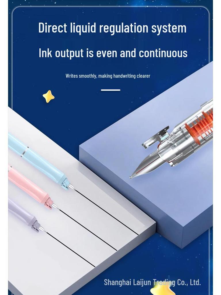 Dotstone Time Capsule Fountain Pen for Students - Replaceable Ink Cartridge, Beginner Calligraphy, Model DS-784