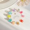Transparent Mini Hair Claw Hair Clip Flower Mini Hair Claw Retro Star Hair Crab Clip  Women