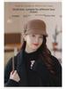 2022 New Women's Autumn/Winter Black Wool Beret - Trendy Korean Duckbill Cap, Face-Revealing, All-Match Style