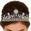 Bridal Crown Sunflower   Rhinestone Princess Crown for Women Bridal Wedding Prom Birthday Hair Accessories