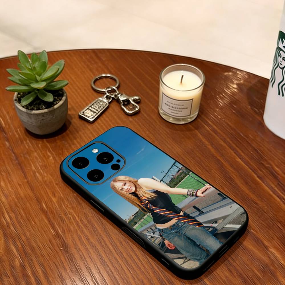Avril Ramona Lavigne Phone Case For iPhone 17, 16,15,14,13,12,11 Plus,Pro Max, Others Silicone Soft Black Cover