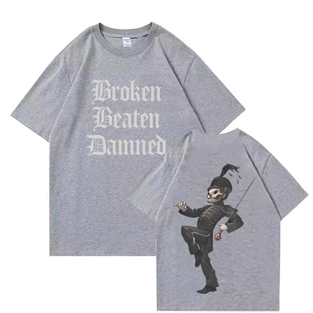 Broken Beaten Damned Tee My Chemical Romance Rock T Shirt Men Women Punk Intage Printed T Shirt Cotton Comfort Clothes
