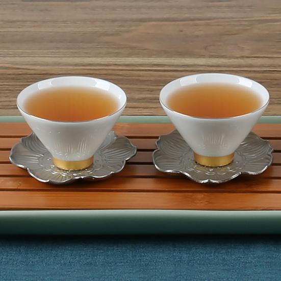 Подставка под чашку Yousheng, нескользящая, с хорошей изоляцией, в форме лотоса, из сплава, для декора стола, для ежедневного использования