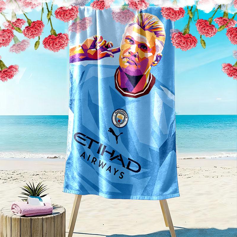 Haaland Apex Print Beach Towel, Large Soft Quick Dry Towel for Beach Camping Swimming