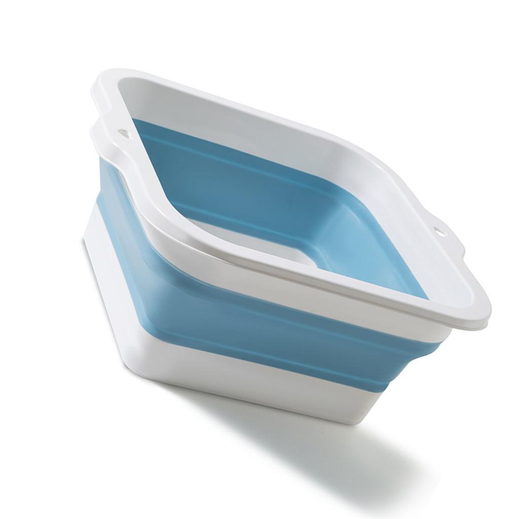 Складной тазик для ножных ванн Многоцелевой Большой емкости Экологичный Силиконовый Складное ведро для замачивания ног для дома и путешествий