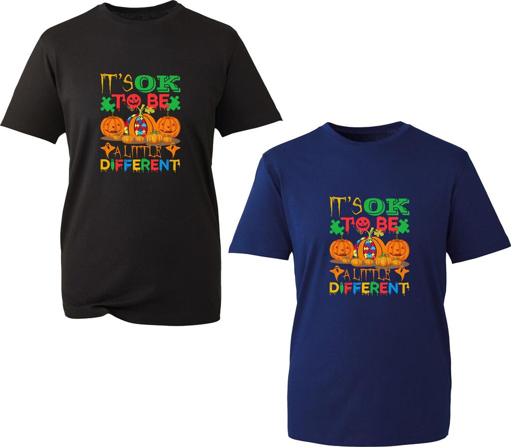 Its Okay To Be A Little Different Halloween TShirt Autism Awareness Unisex Top