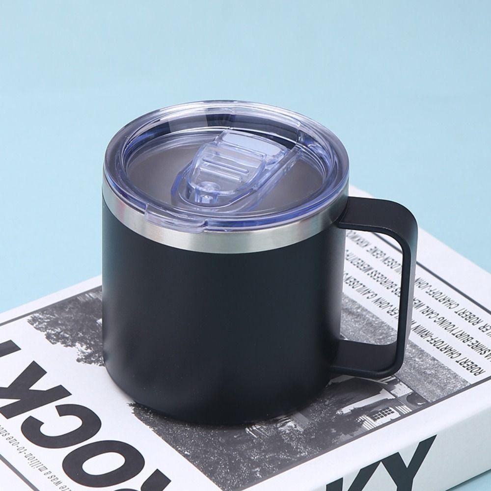 Кружка с двухслойной ручкой 12 унций/14 унций термос чашка практичный подарок кружка для кофе на открытом воздухе спорт