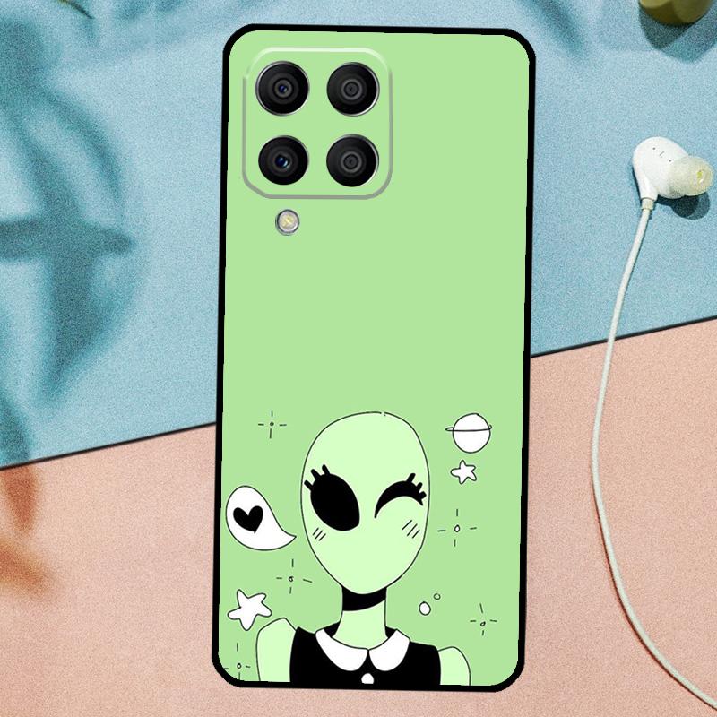 Эстетичный Милый Мультяшный Инопланетянин Для Samsung Galaxy M14 M34 M54 M20 M06 M16 M12 M13 M15 M35 M55 M33 M53 M21 M31 M32 M52 Чехол