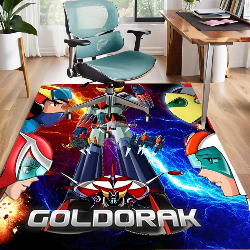 1pc UFO Robot Grendizer5 Design Area Rug - Non-Slip, Soft & Cozy Floor Mat for Living Room, Bedroom, Office - Indoor/Outdoor Decorative Carpet