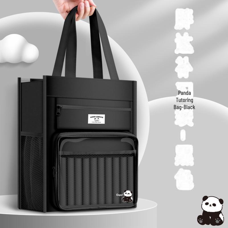 Прозрачная холщовая сумка для репетиторства — портативное хранилище книг и документов для учеников начальной школы