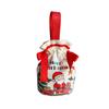3 Pcs Cartoon Christmas Candy Gift Bags Funny Cloth Santa Claus Handbag Exquisite Elk Fruit Packaging Box