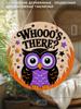 2D Flat Hanging Decorative Signs, Interior Wall or Door Decoration, Garden Decoration, Owl Pattern, Interesting Gifts for Family and Friends
