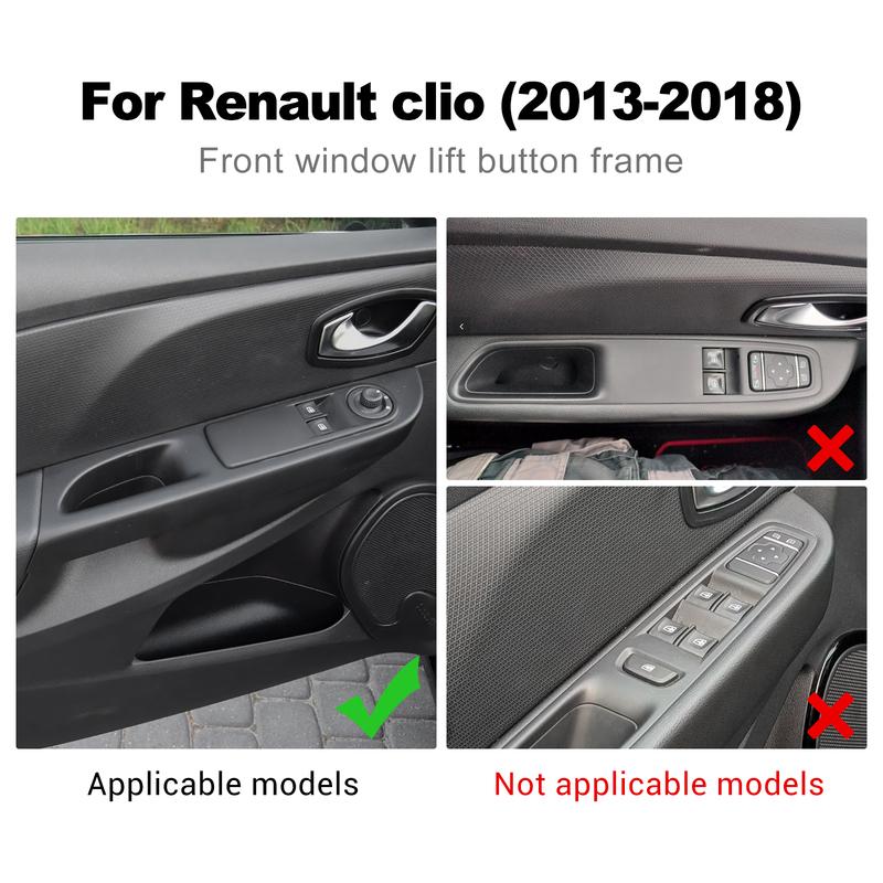 Настоящая мягкая карбоновая наклейка для Renault Clio 3 2013 2014 2015 2016 2017 2018 LHD RHD Автомобиль Кнопка переднего окна Внутренняя внешняя отделка